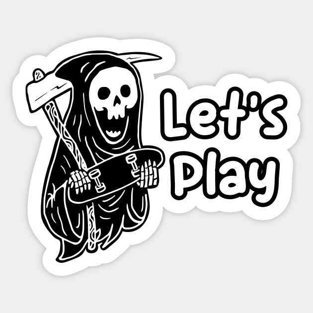 Let's Play Sticker by UnicornDreamers